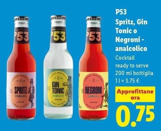P53 - Spritz, Gin Tonic O Negroni Analcolico