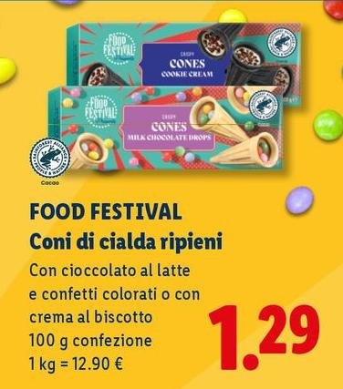 Food Festival - Coni Di Cialda Ripieni