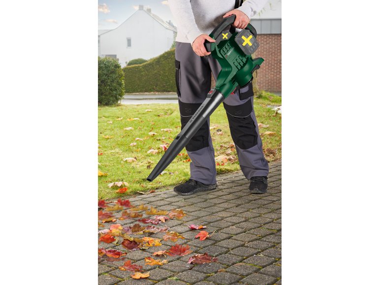 Soffiatore, aspiratore, trituratore per foglie ricaricabile 40V