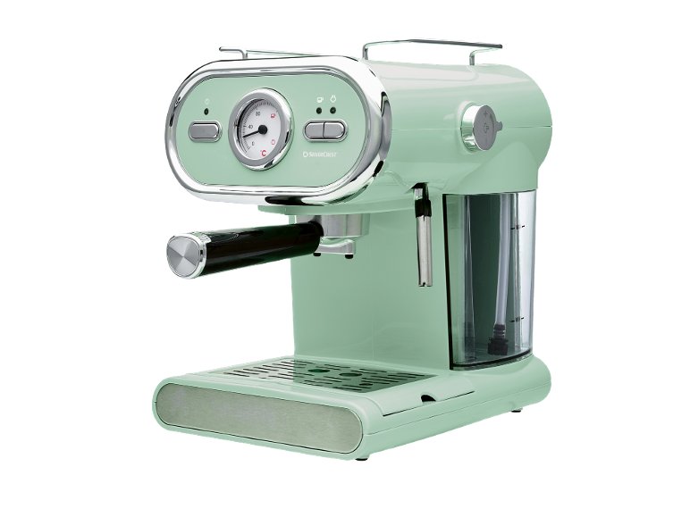 Macchina per caffè espresso, verde menta
