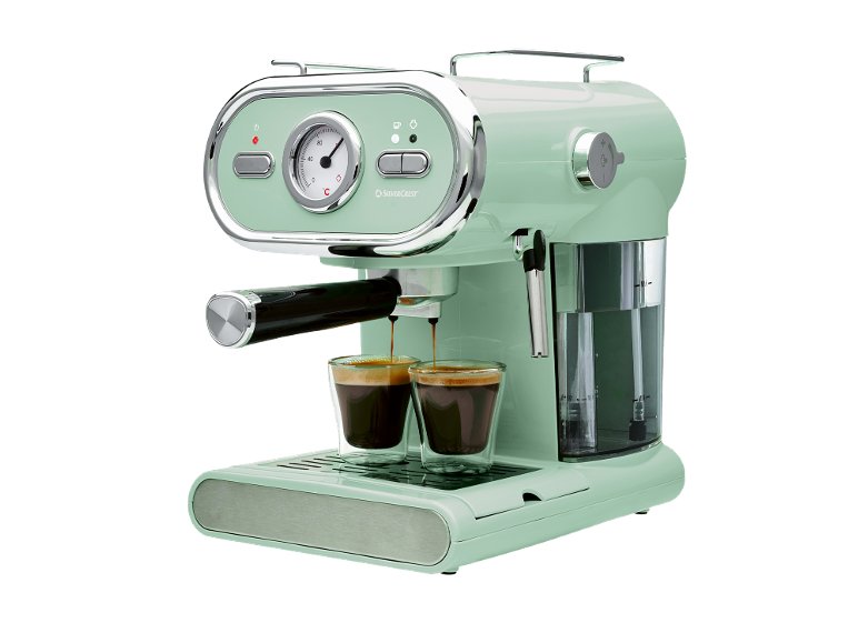 Macchina per caffè espresso, verde menta