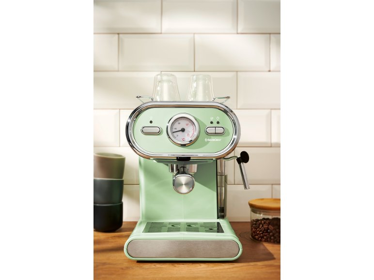 Macchina per caffè espresso, verde menta