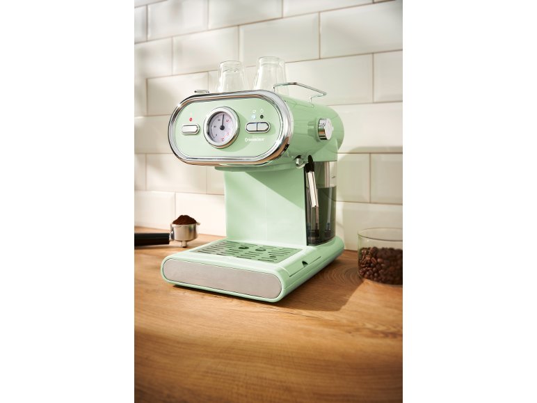 Macchina per caffè espresso, verde menta