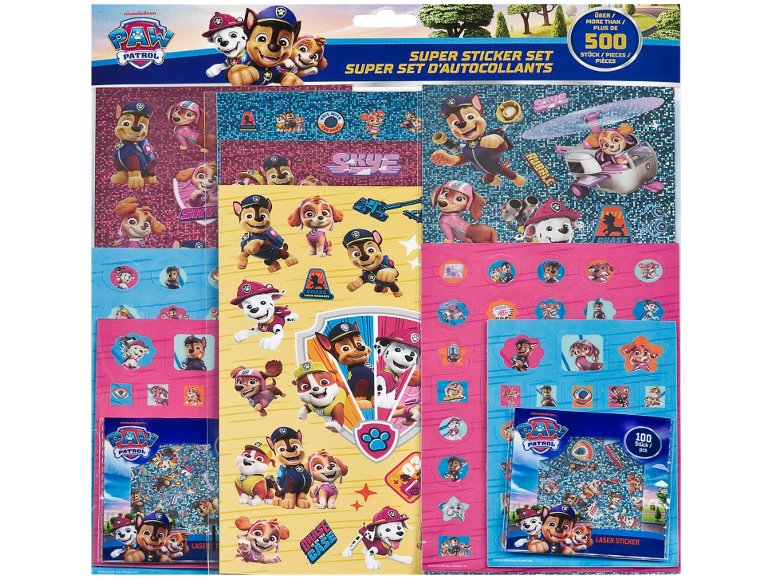 Adesivi "Frozen, Stitch, Paw Patrol, Bluey"