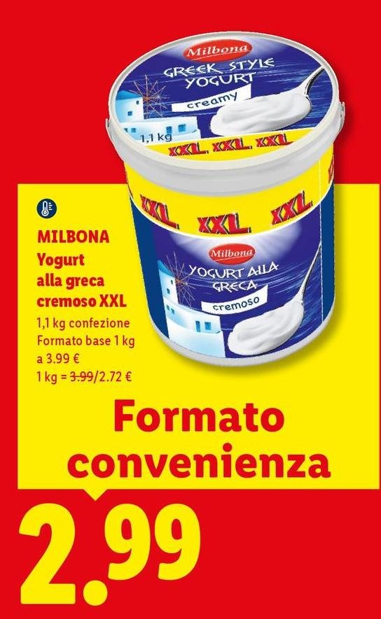 Milbona - Yogurt Alla Greca Cremoso XXL