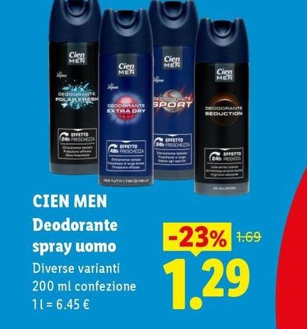 Cien Men - Deodorante Spray Uomo