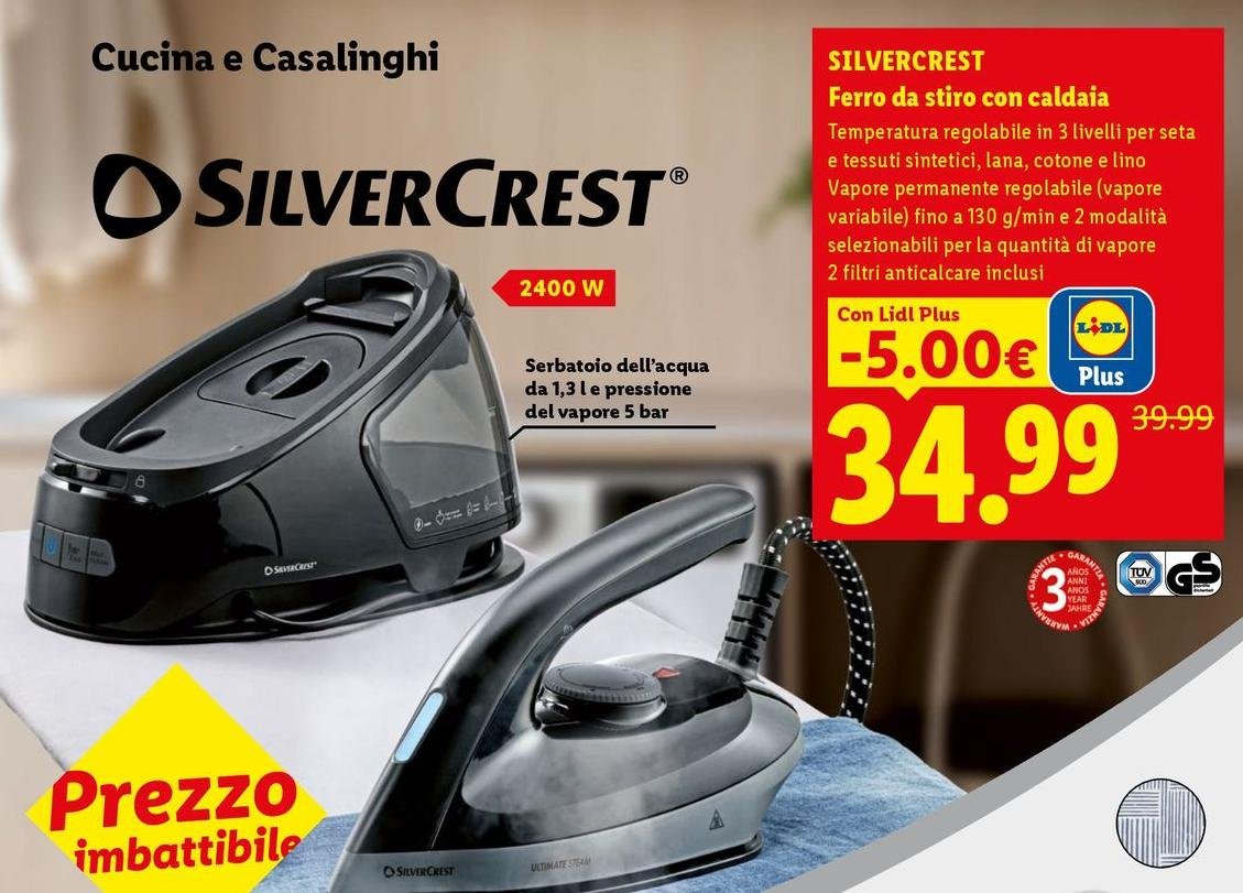 Silvercrest - Ferro Da Stiro Con Caldaia