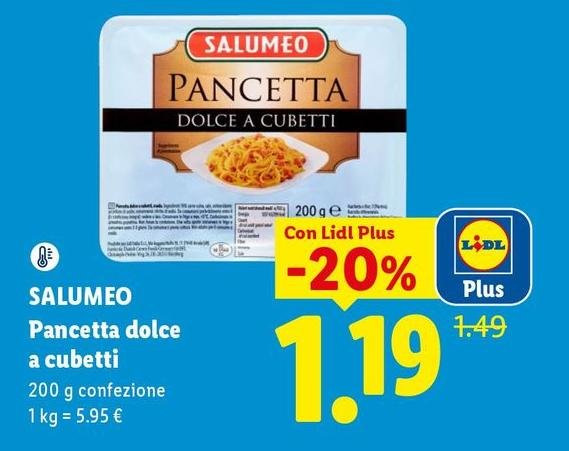 Salumeo - Pancetta Dolce A Cubetti