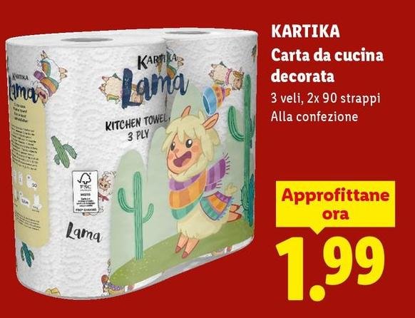 Kartika - Carta Da Cucina Decorata
