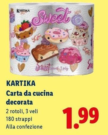 Kartika - Carta Da Cucina Decorata