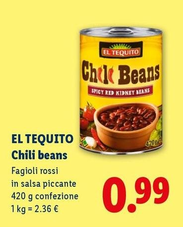 El Tequito - Fagioli Rossi In Salsa Piccante
