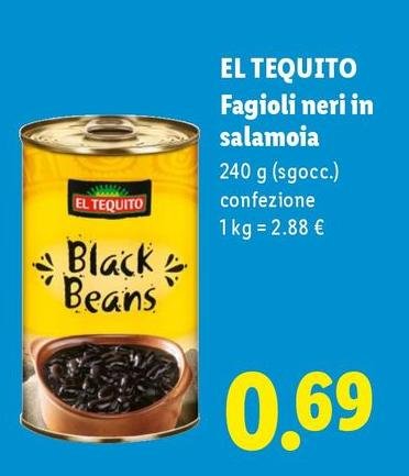 El Tequito - Fagioli Neri In Salamoia