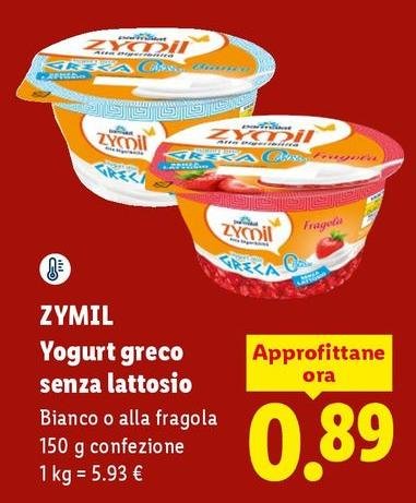 Zymil - Yogurt Greco Senza Lattosio