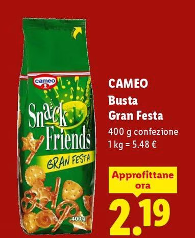 Cameo - Busta Gran Festa