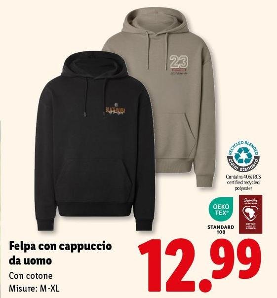 Esmara - Felpa Con Cappuccio Da Uomo
