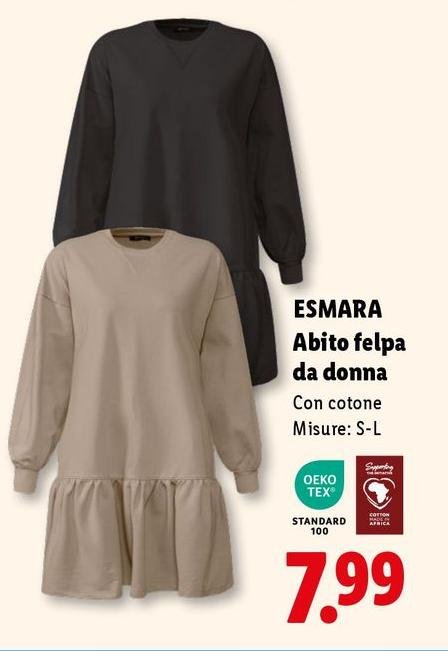 Esmara - Abito Felpa Da Donna