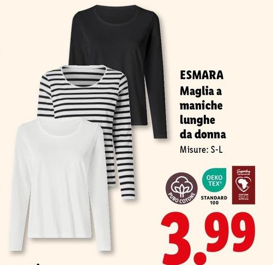 Esmara -  Maglia A Maniche Lunghe Da Donna