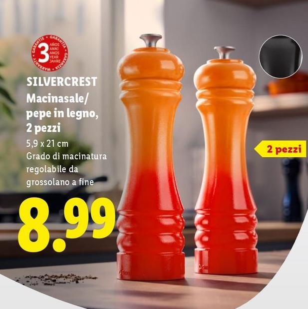 Silvercrest - Macinatale/Pepe In Legno, 2 Pezzi