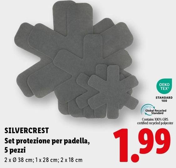 Silvercrest - Set Protezione Per Padella, 5 Pezzi