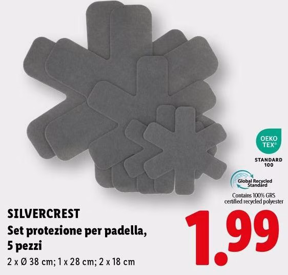 Silvercrest - Set Protezione Per Padella, 5 Pezzi