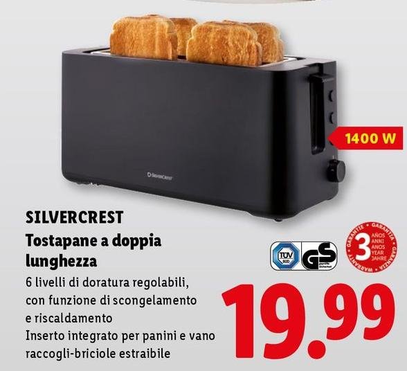 Silvercrest - Tostapane A Doppia Lunghezza