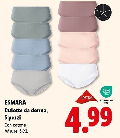 Esmara - Culotte Da Donna, 5 Pezzi