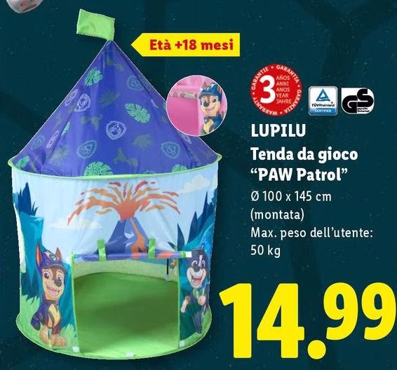 Lupilu - Tenda Da Gioco "Paw Patrol"