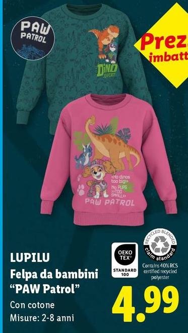 Lupilu - Felpa Da Bambini "Paw Patrol"