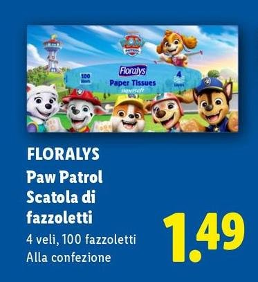 Floralys - Paw Patrol Scatola Di Fazzoletti