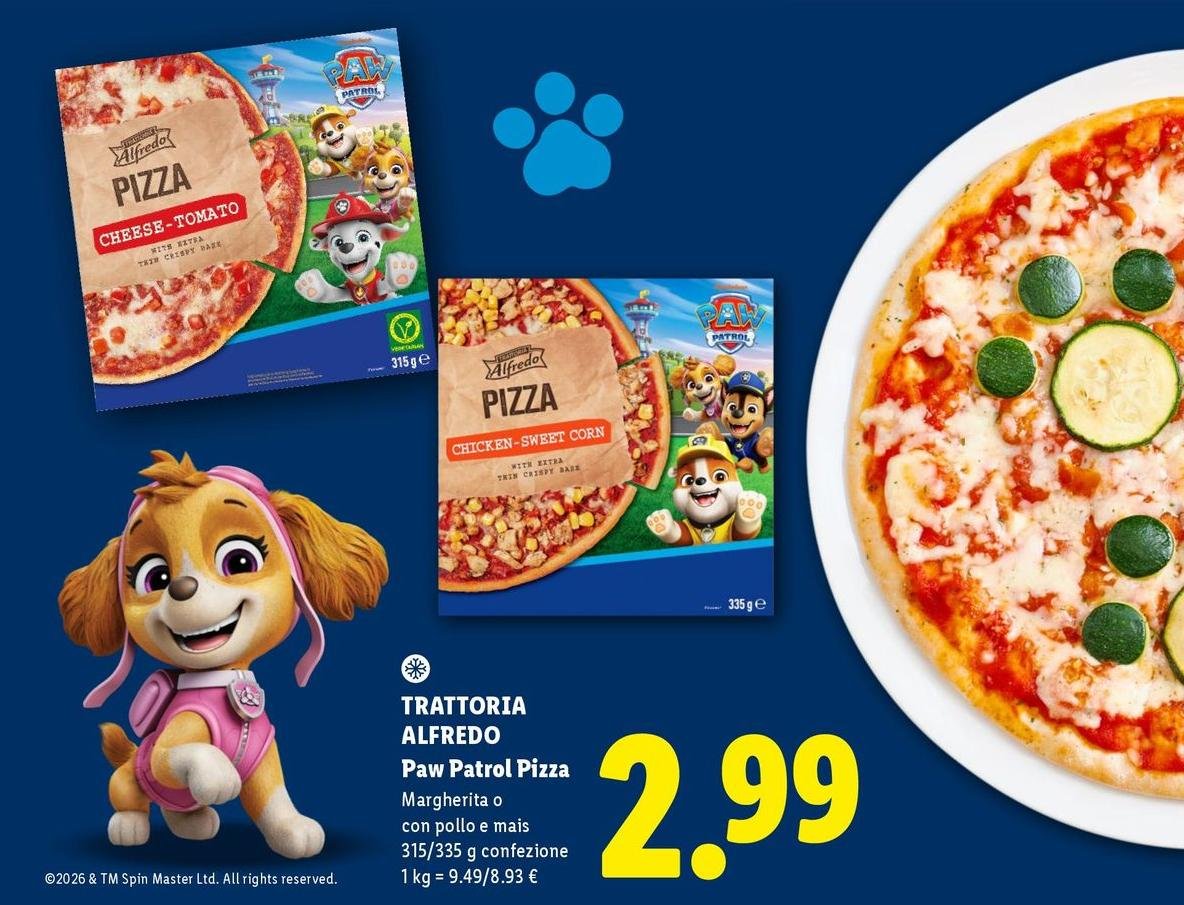 Trattoria Alfredo - Paw Patrol Pizza