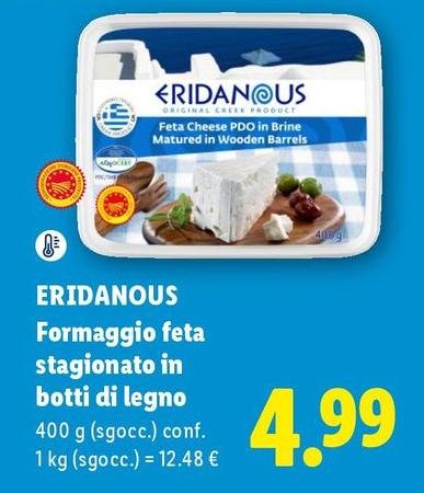 Eridanous - Formaggio Feta Stagionato In Botti Di Legno