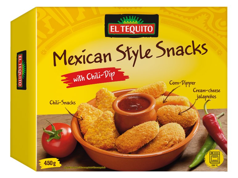 Snack in stile messicano con salsa chili