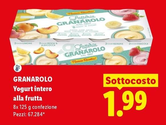 Granarolo - Yogurt Intero Alla Frutta