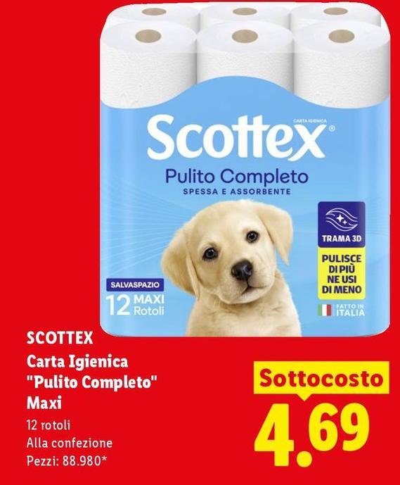 Scottex - Carta Igienica "Pulito Completo" Maxi