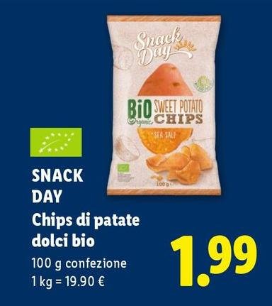 Snack day - Chips Di Patate Dolci Bio