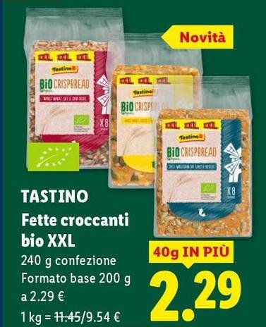 Tastino - Fette Croccanti Bio Xxl