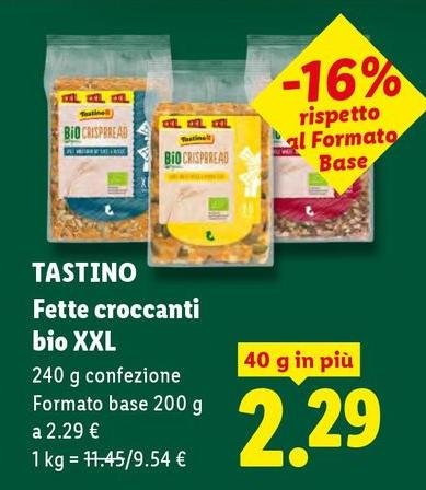 Tastino - Fette Croccanti Bio XXL