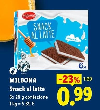 Milbona - Snack Al Latte