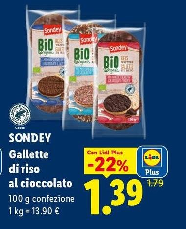 Sondey - Gallette Di Riso Al Cioccolato
