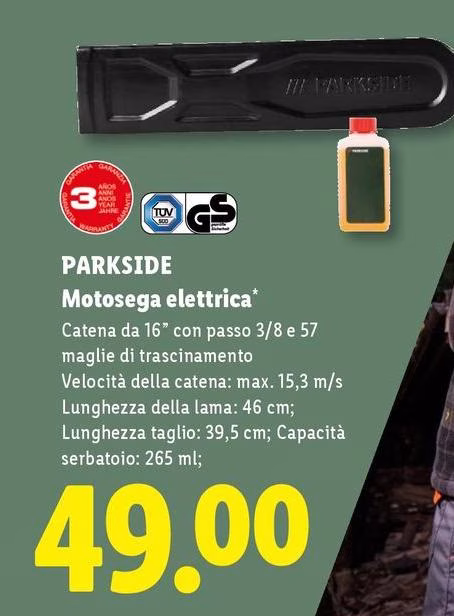 Parkside - Motosega Elettrica