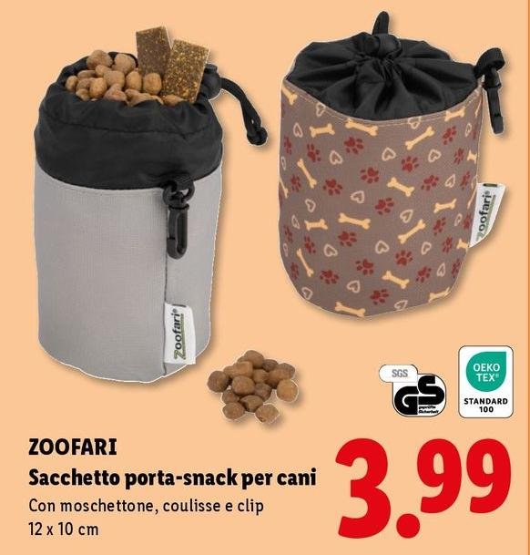 Zoofari - Sacchetto Porta-Snack Per Cani
