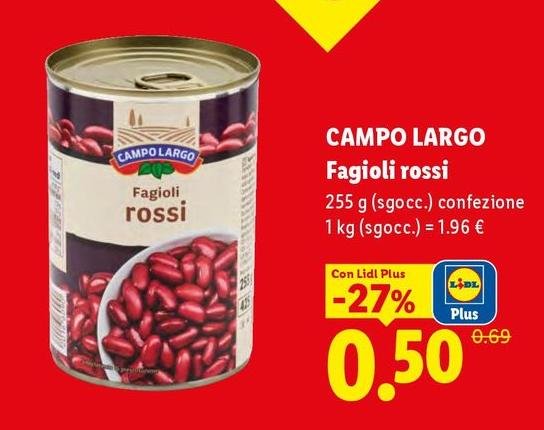 Campo largo - Fagioli Rossi