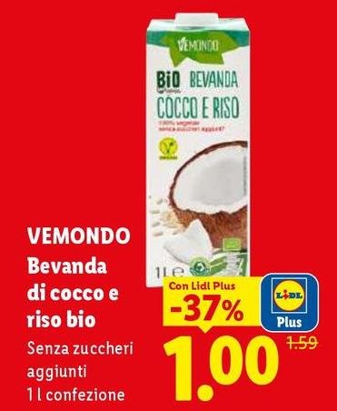Vemondo - Bevanda Di Cocco E Riso Bio