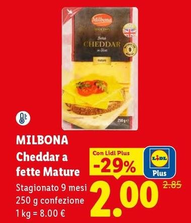 Milbona - Cheddar A Fette Mature