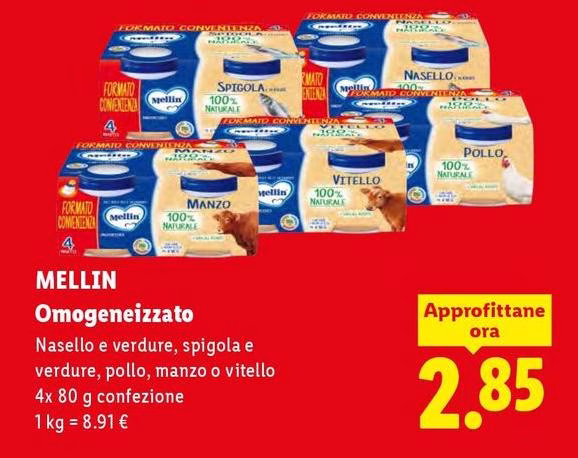 Mellin - Omogeneizzato Nasello E Verdure