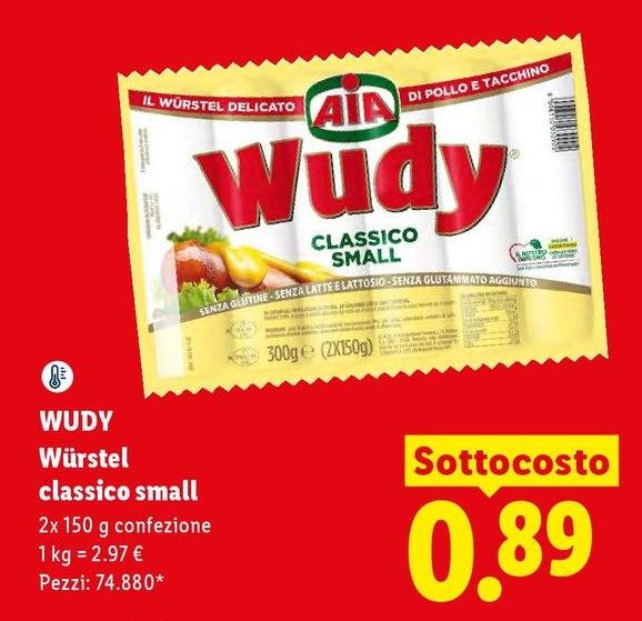 Wudy - Wurstel Classico Small