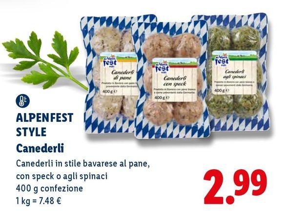 Alpen fest - Canederli