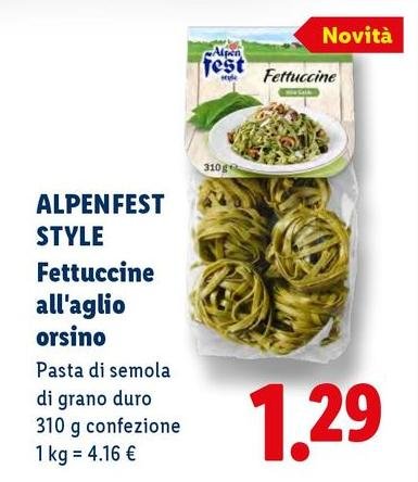 Alpen fest - Style Fettuccine All'Aglio