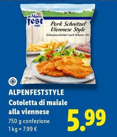 Alpen fest - Cotoletta Di Maiale Alla Viennese