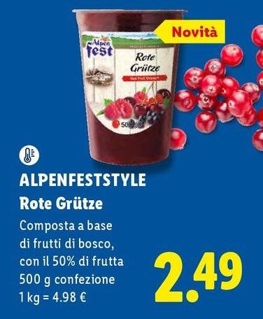 Alpen fest - Rote Grutze